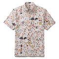 Cotton Hawaiian Shirt For Men Cat Button-down Shirt Short Sleeve Aloha Shirt Tokaido 53 Station Cats