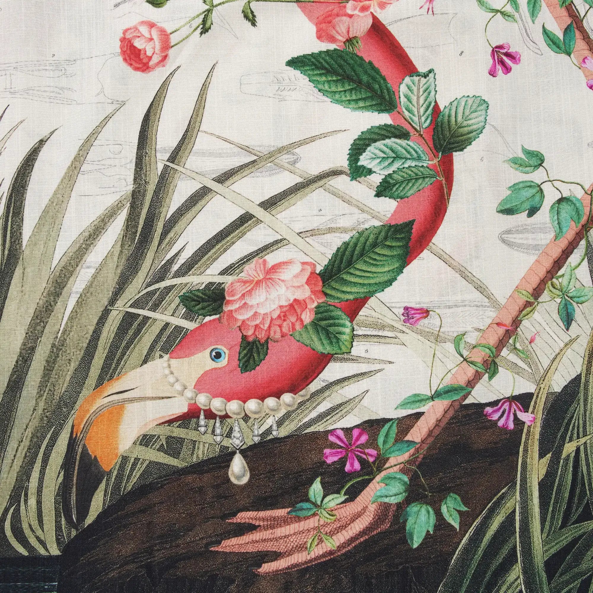 Men's Hawaiian Shirt Short Sleeve Button-down 100% Cotton Flower Floral Aloha Flamboyant Flamingo Blooms