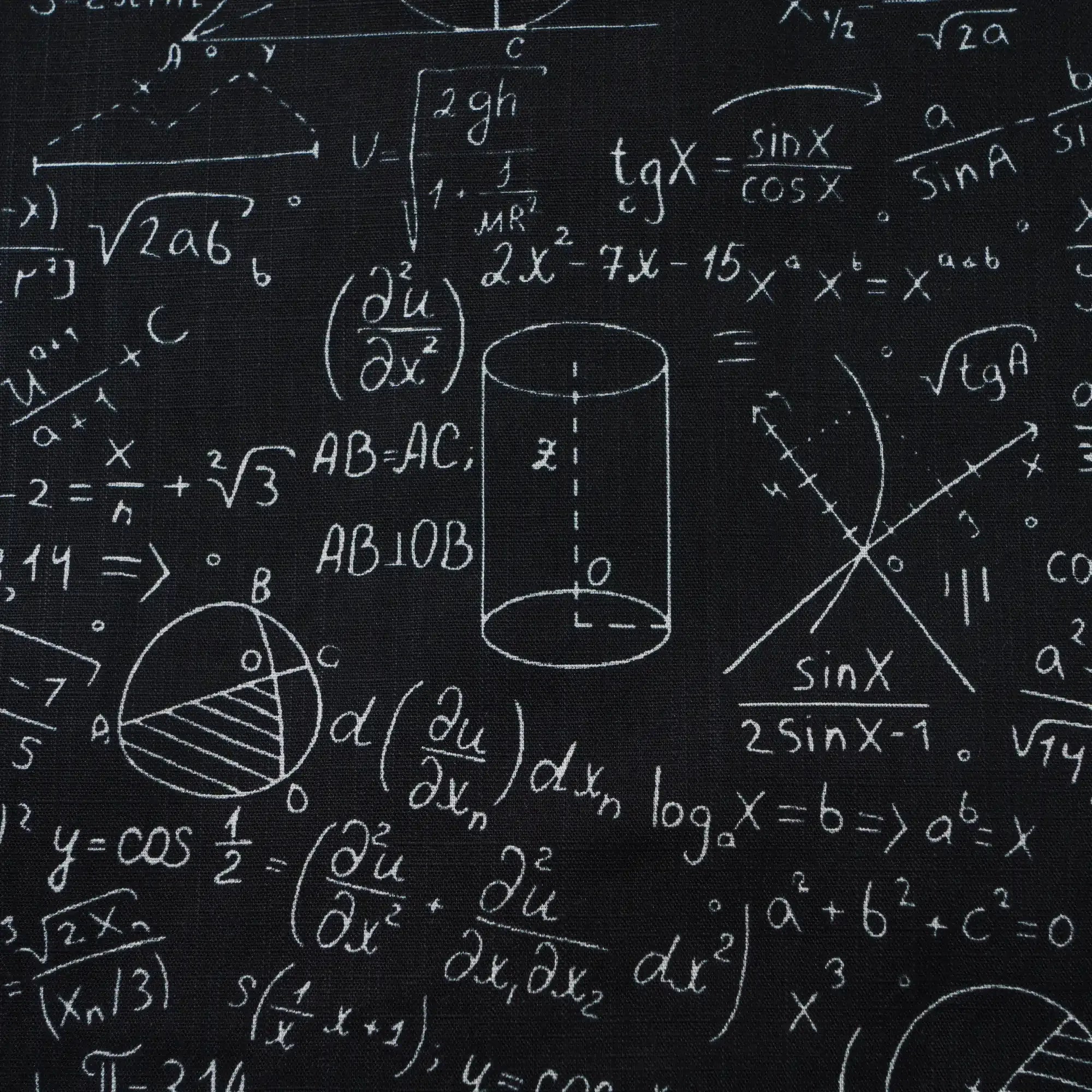 Geek Chic Men's Hawaiian Shirt Short Sleeve Button-down 100% Cotton Black Aloha The Problem Solver Math Formula Physics Equation Science Chalkboard