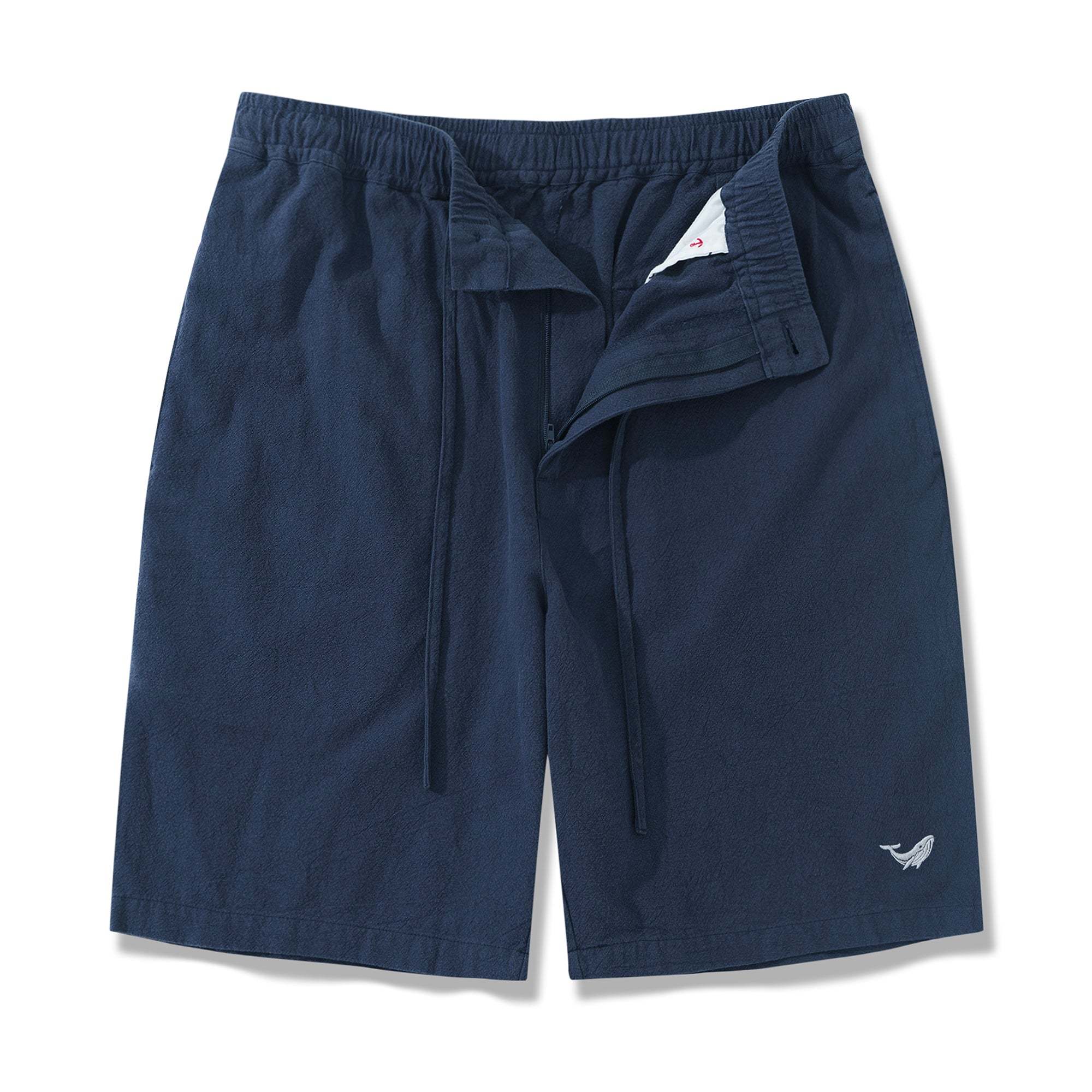 Linen Shorts For Men Mid-Rise Straight Bermuda 8-10 Inch 5-Pocket Shorts