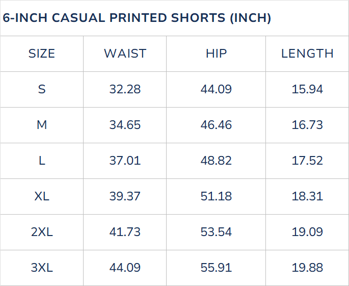 Men's Tiki 6-Inch Shorts 100% Polyester Aloha By TIKIROB Casual Printed Shorts
