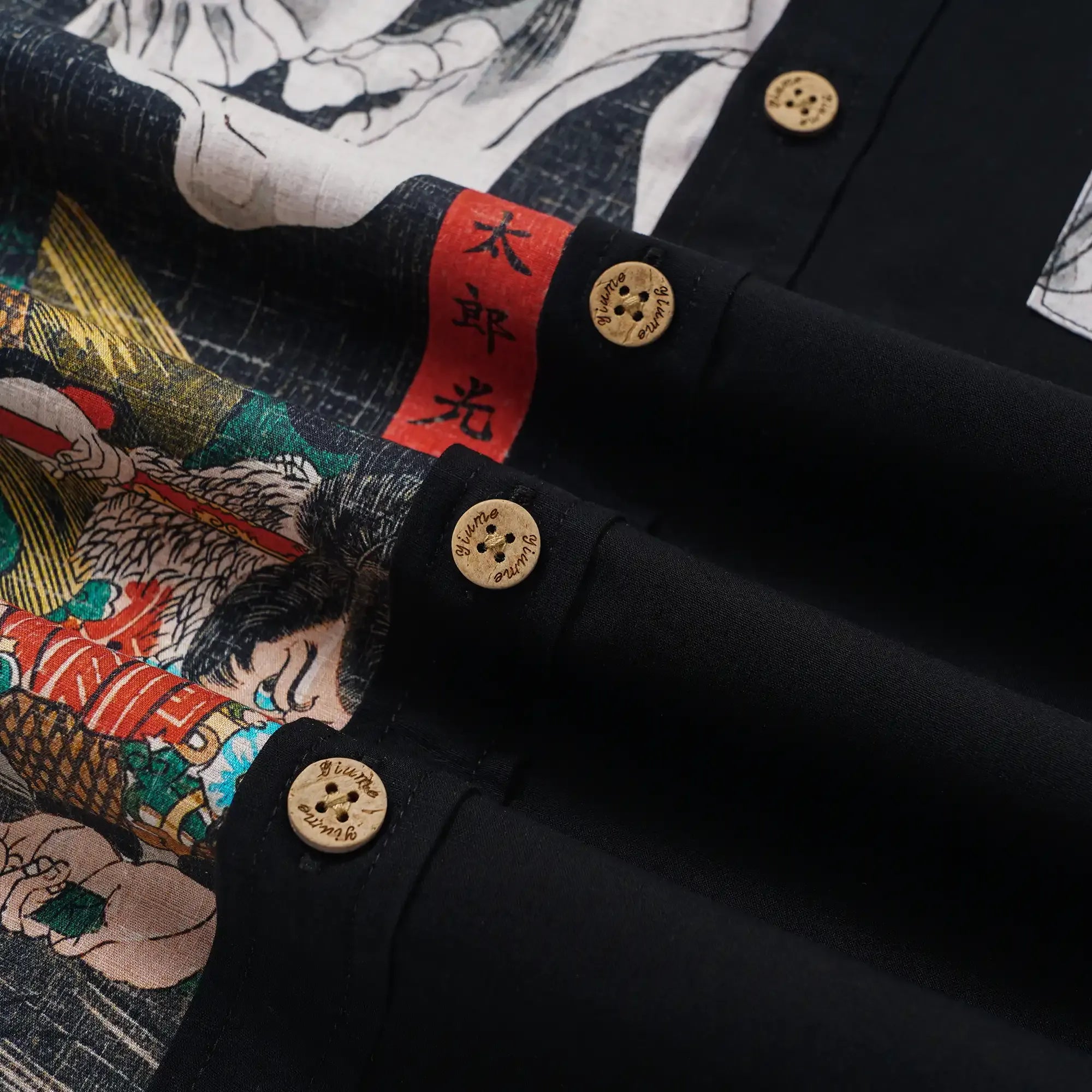 Men's Hawaiian Bowling Shirt Short Sleeve Button-down 100% Cotton Black Aloha Glowing Challenge Of The Skull Ghost