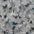 Men's Hawaiian Shirt Short Sleeve Button-down 100% Cotton Gray Aloha The Feast Of Cranes