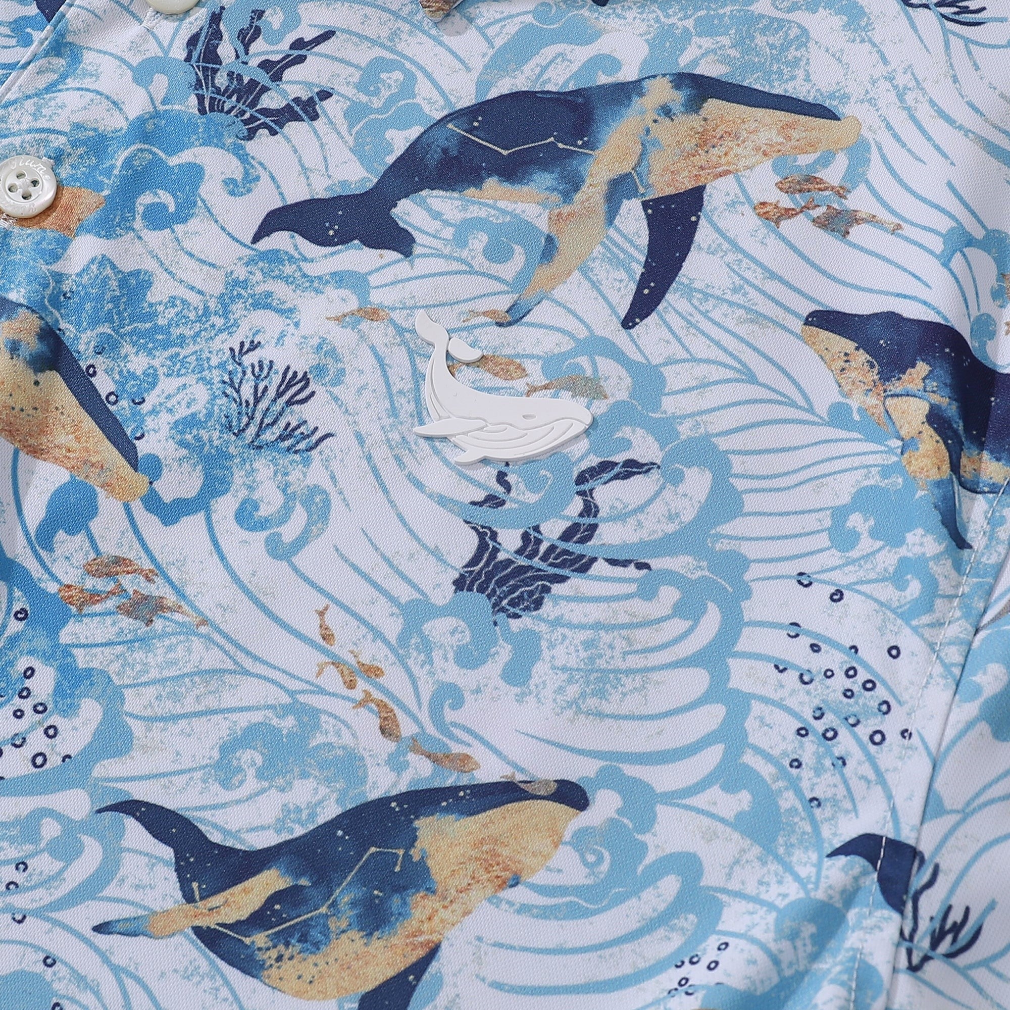 Men's Hawaiian Pisces Print Short Sleeve Polo Shirt Pisces Polo