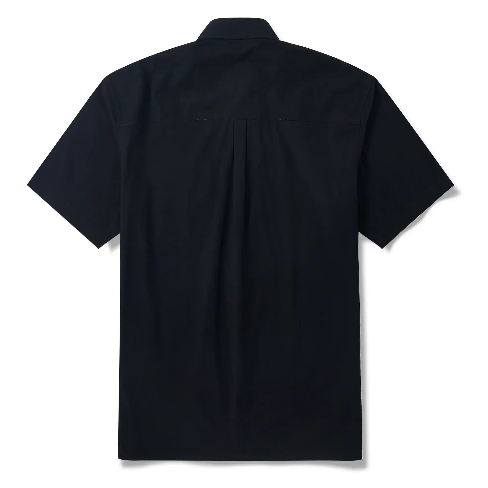 Men's Hawaiian Bowling Shirt Short Sleeve Button-down 100% Cotton Black Aloha Glowing Challenge Of The Skull Ghost