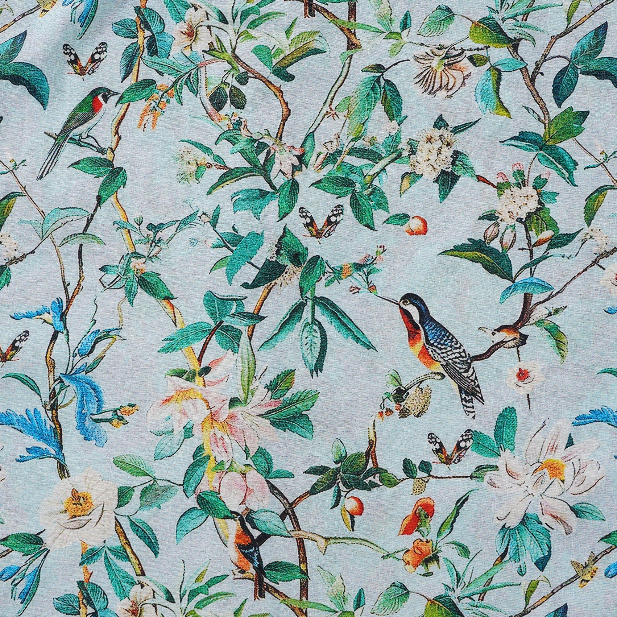 Men's Hawaiian Shirt Short Sleeve Button-down 100% Cotton Green Aloha Hawaiian Nature's Whisper